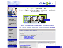 Tablet Screenshot of marcaria.cl